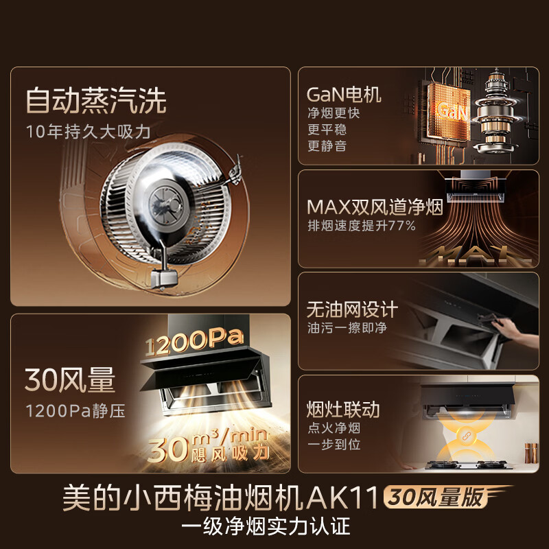 美的AK11+AK7油烟机图片
