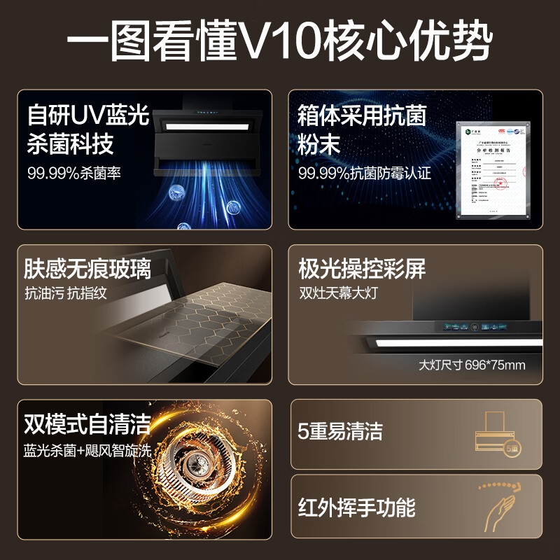 万和V10+B9L50油烟机图片