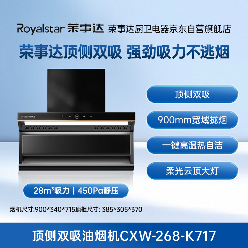 荣事达CXW-268-K717油烟机图片