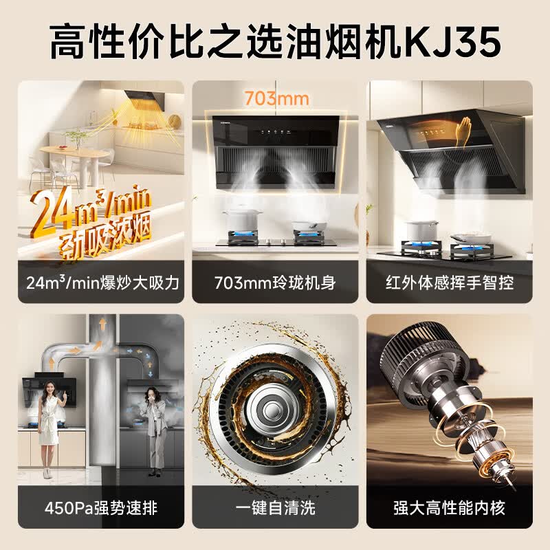 康佳CXW-330-KJ35油烟机图片