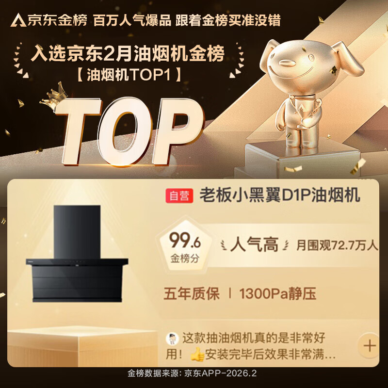 老板D1P油烟机图片