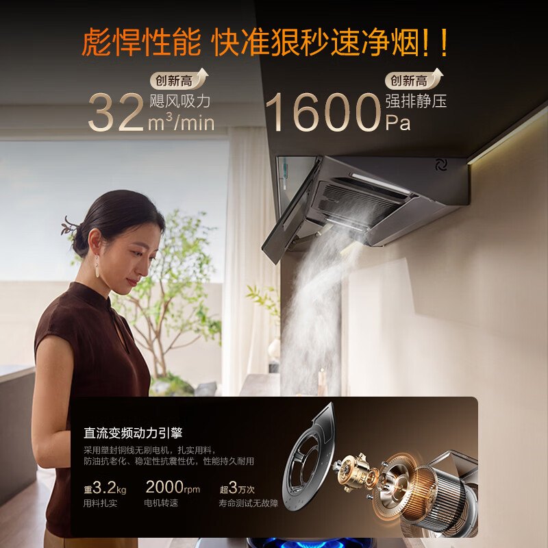 华帝Y9+318F+3050油烟机图片