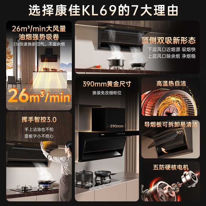 康佳CXW-288-KL69油烟机图片