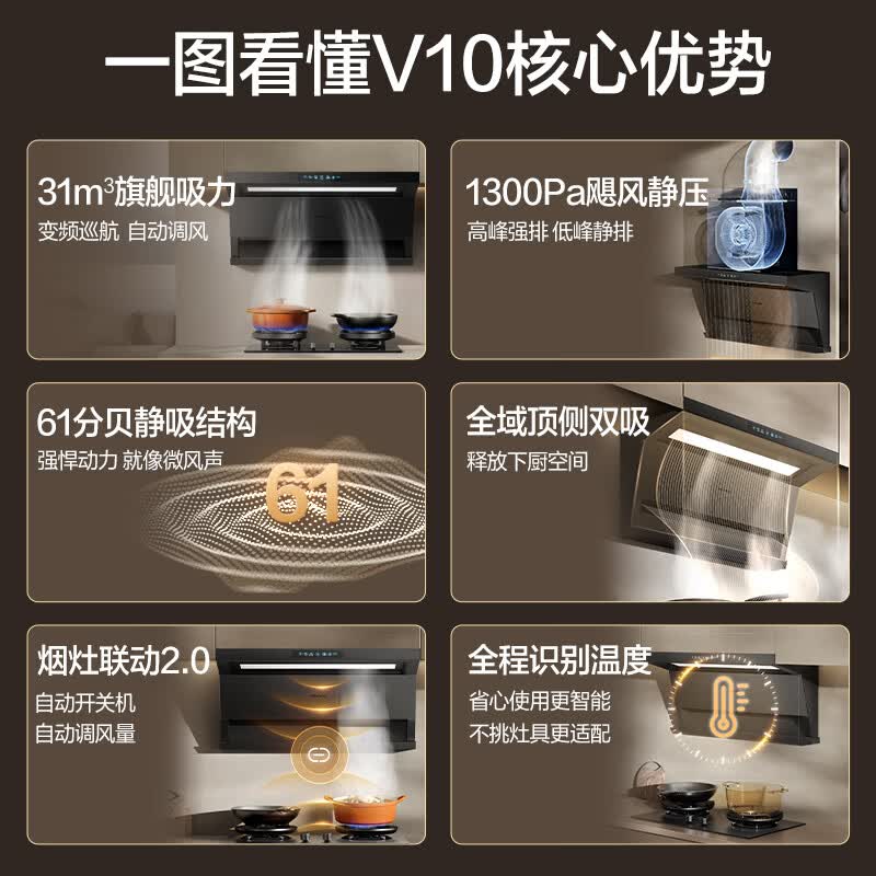 万和V10+B9L50油烟机图片