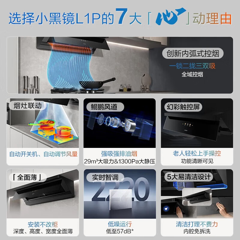 老板L1P+D2+D3U油烟机图片
