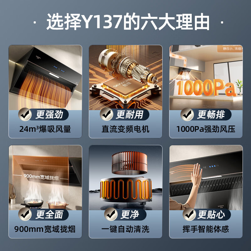 创维Y137油烟机图片