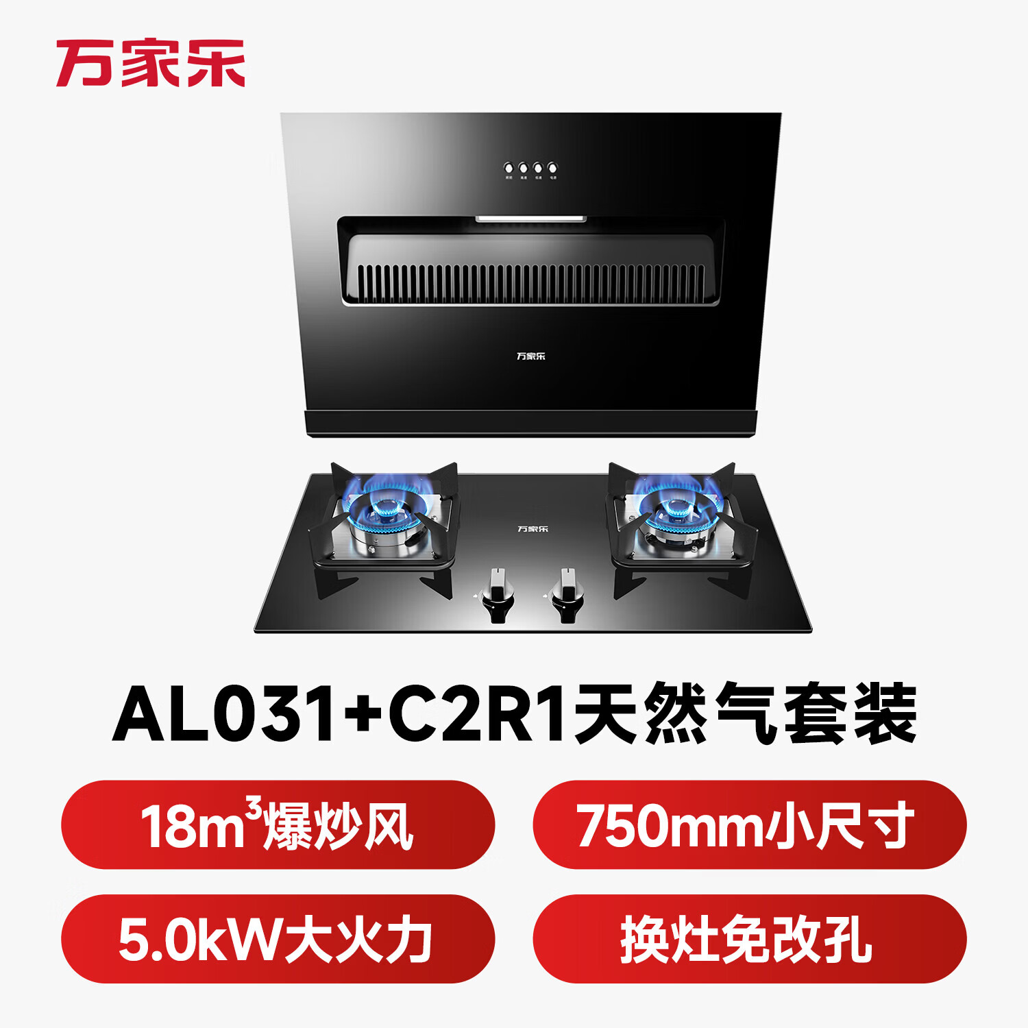万家乐AL031+C2R1油烟机图片