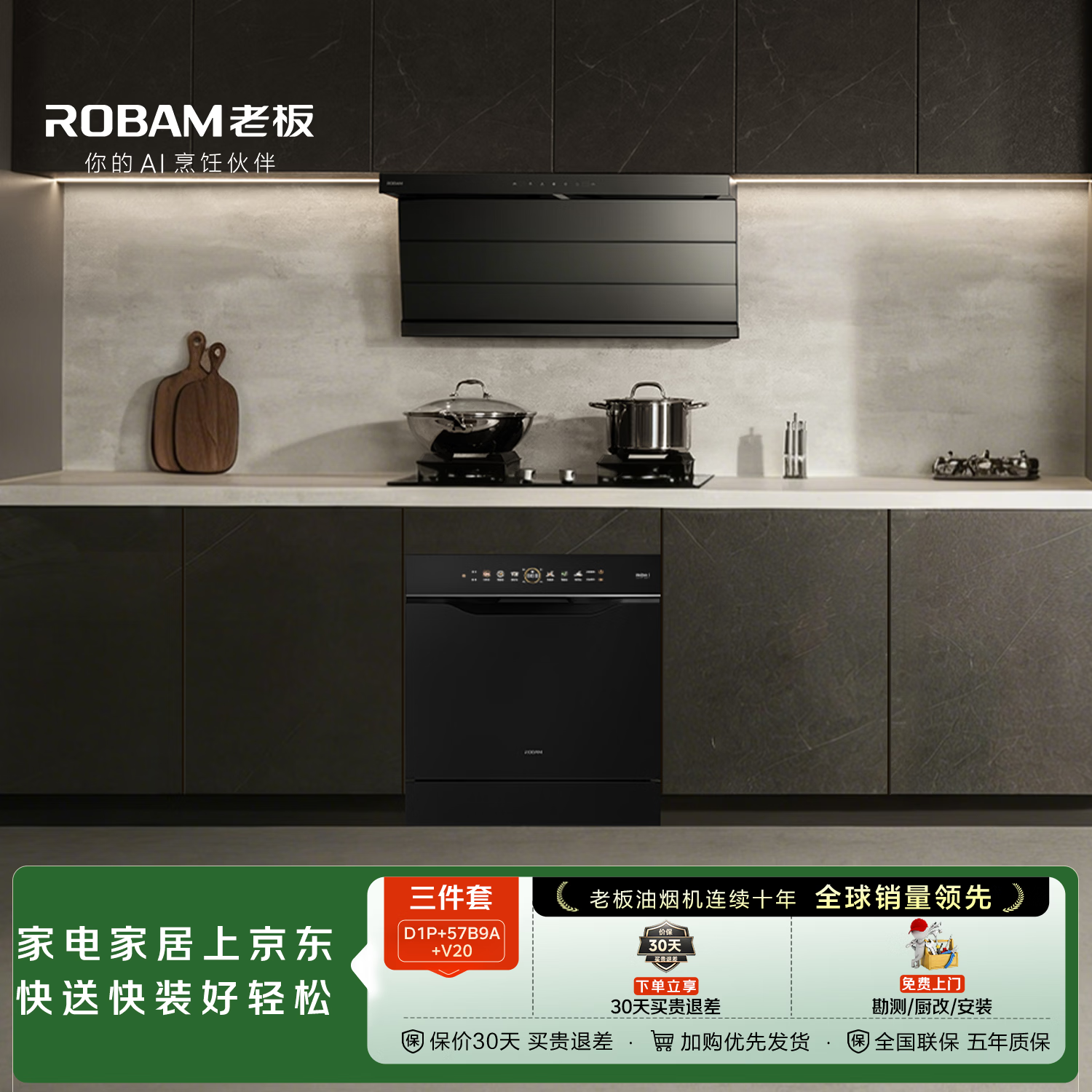 老板D1P+57B9A+V20油烟机图片