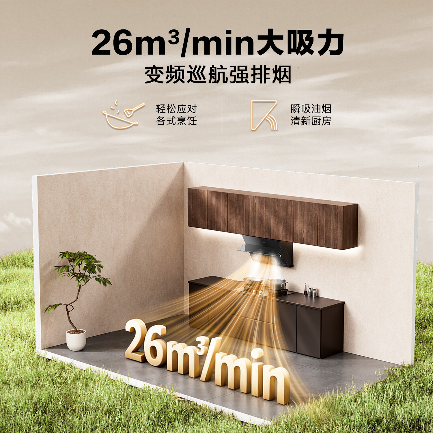 万家乐H5 Plus油烟机图片