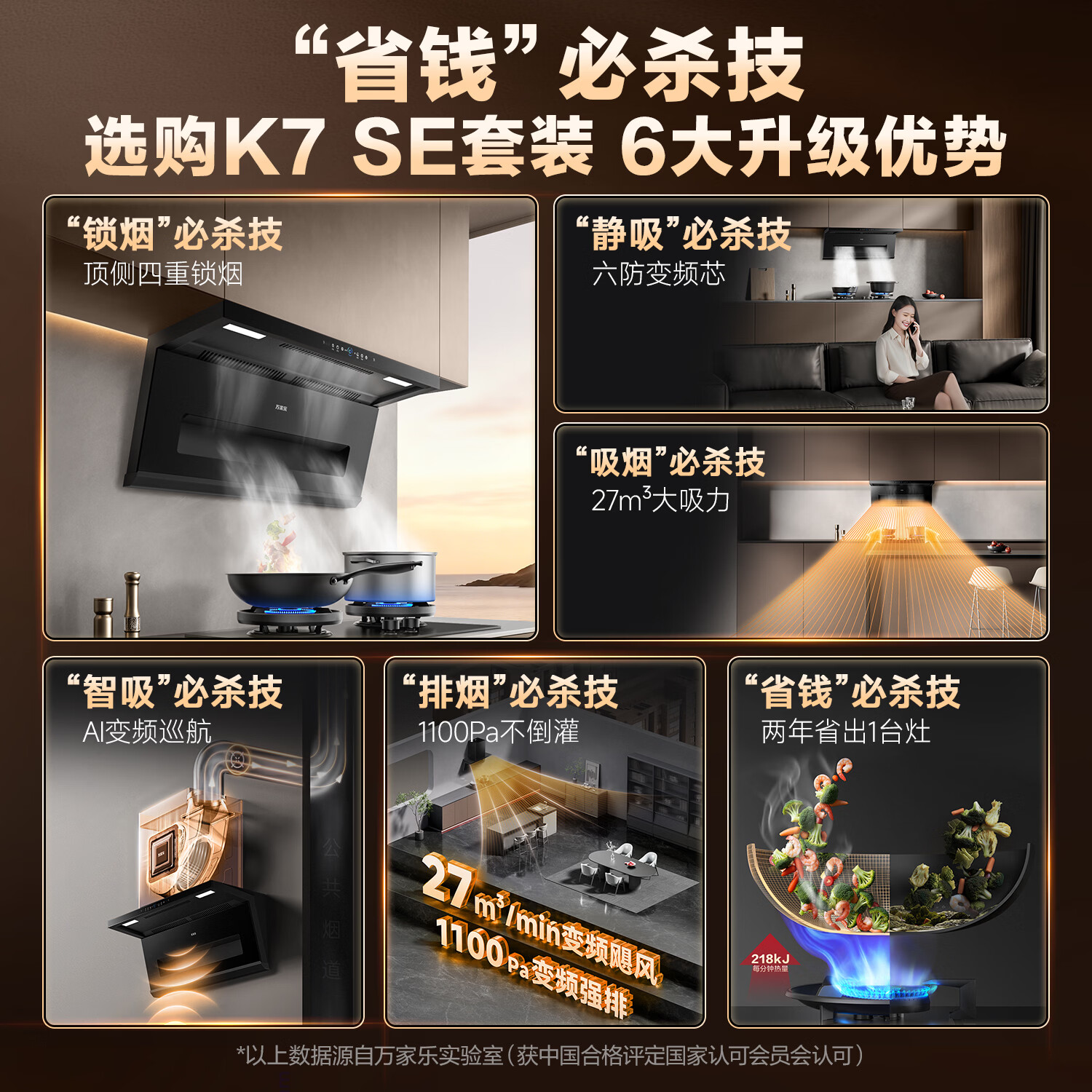 万家乐K7 SE+C6S油烟机图片