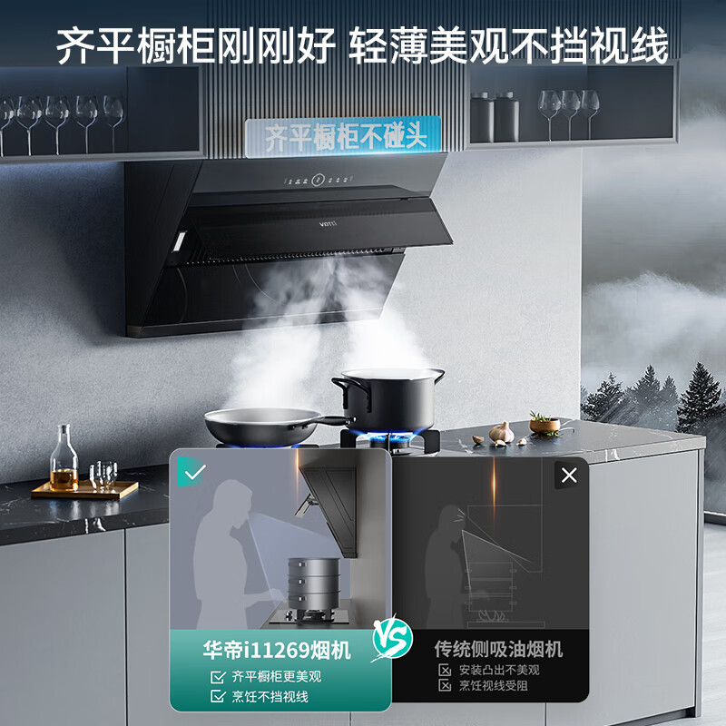 华帝i11269+123油烟机图片