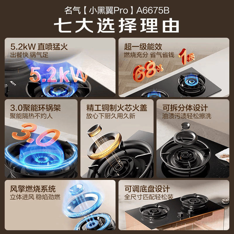 名气F10Pro+6675油烟机图片