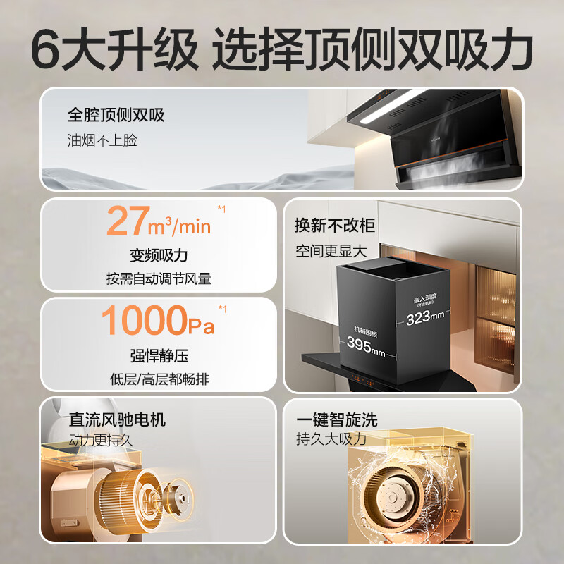万和V6LPro+B9L50+P6 turbo油烟机图片