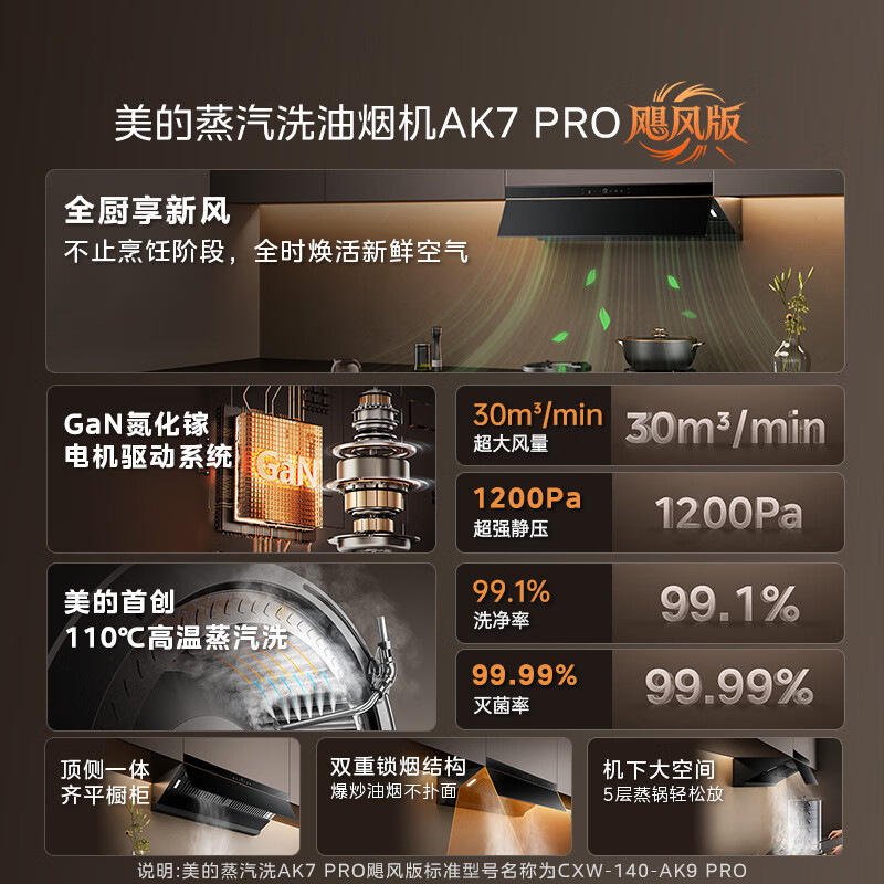 美的AK9 PRO+QD529油烟机图片