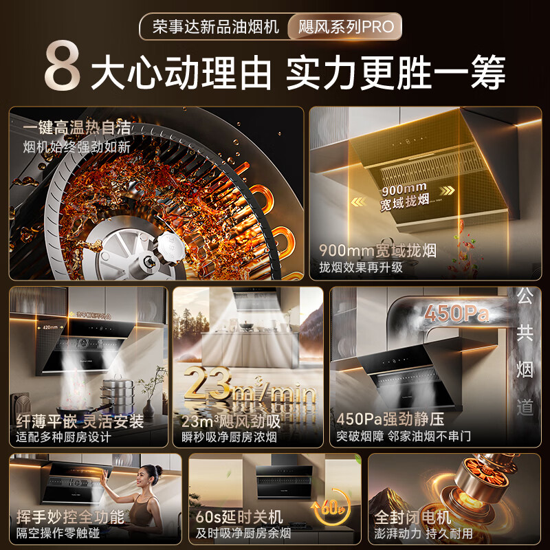荣事达C718A+A535BFS油烟机图片