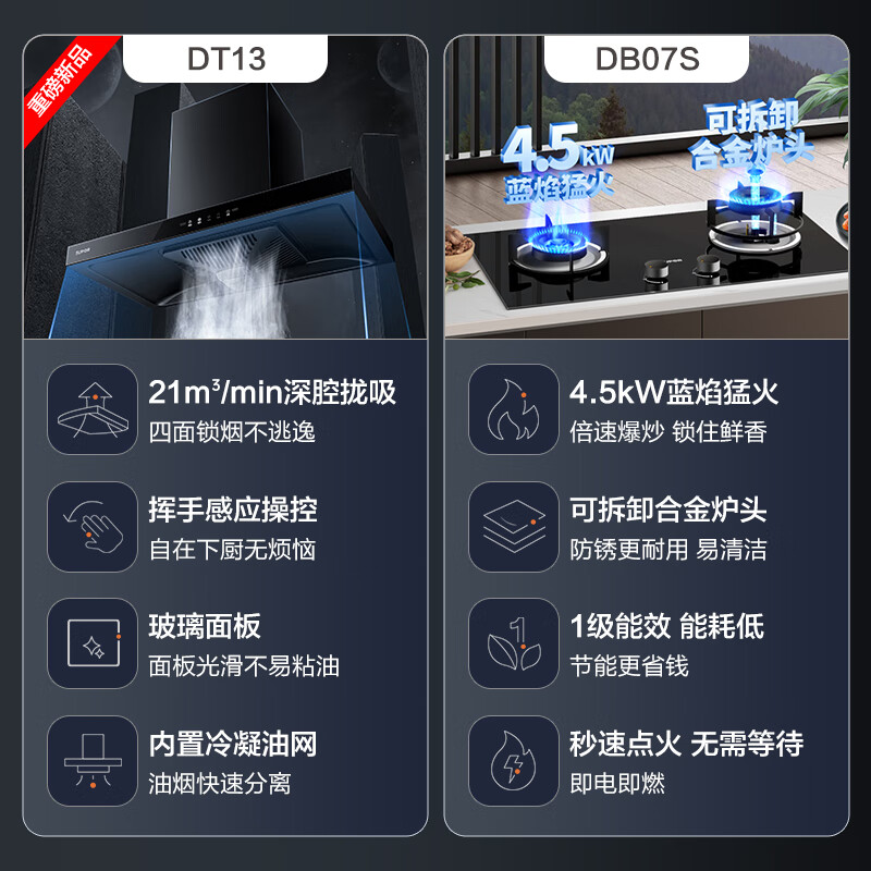 苏泊尔DT13+DB07S油烟机图片