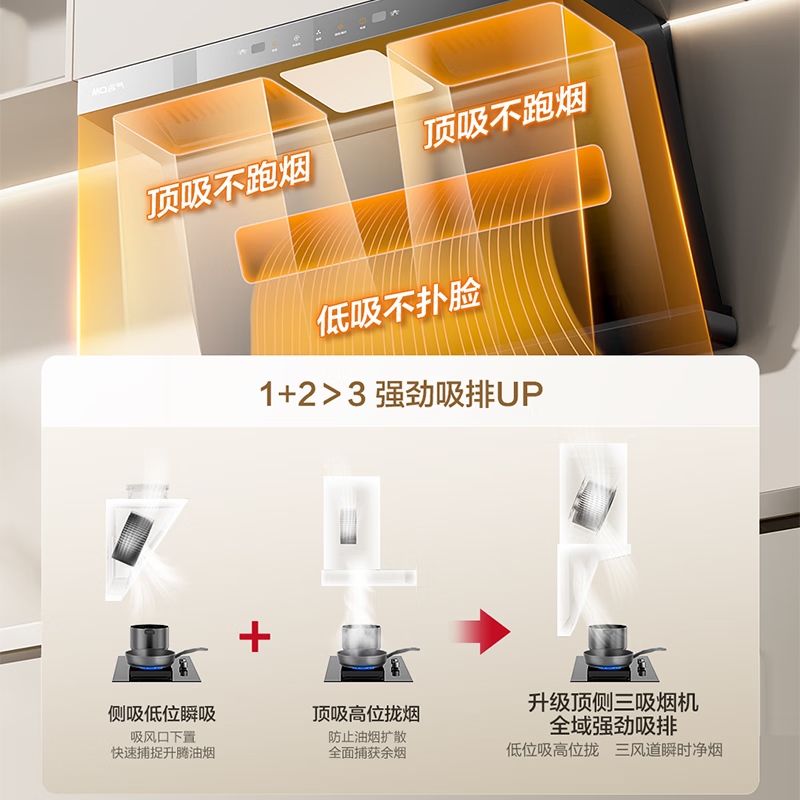 名气A586H+R5A31油烟机图片
