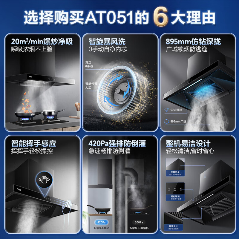 万家乐AT051油烟机图片