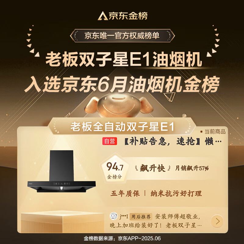 老板E1+E2P油烟机图片
