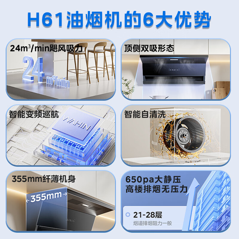 华凌H61油烟机图片