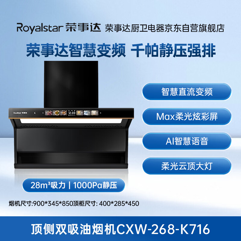 荣事达CXW-268-K716油烟机图片