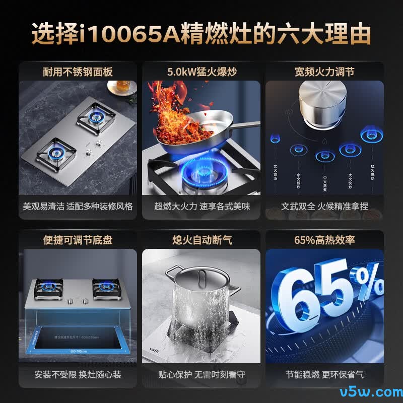 华帝i10065A天然气灶然气灶图片