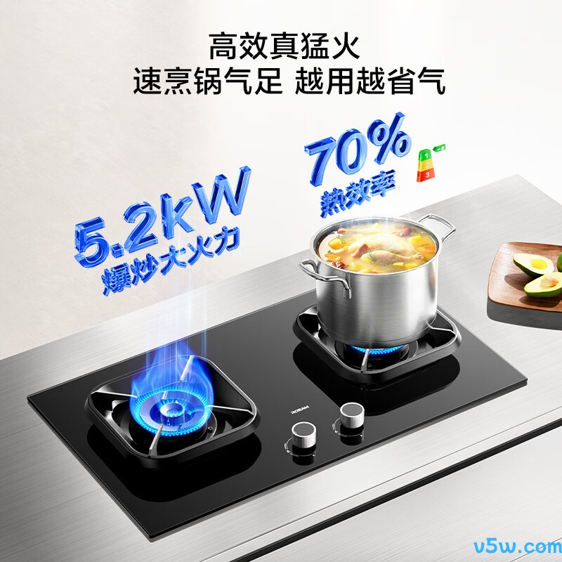 老板JZT-5B0X1天然气灶然气灶图片
