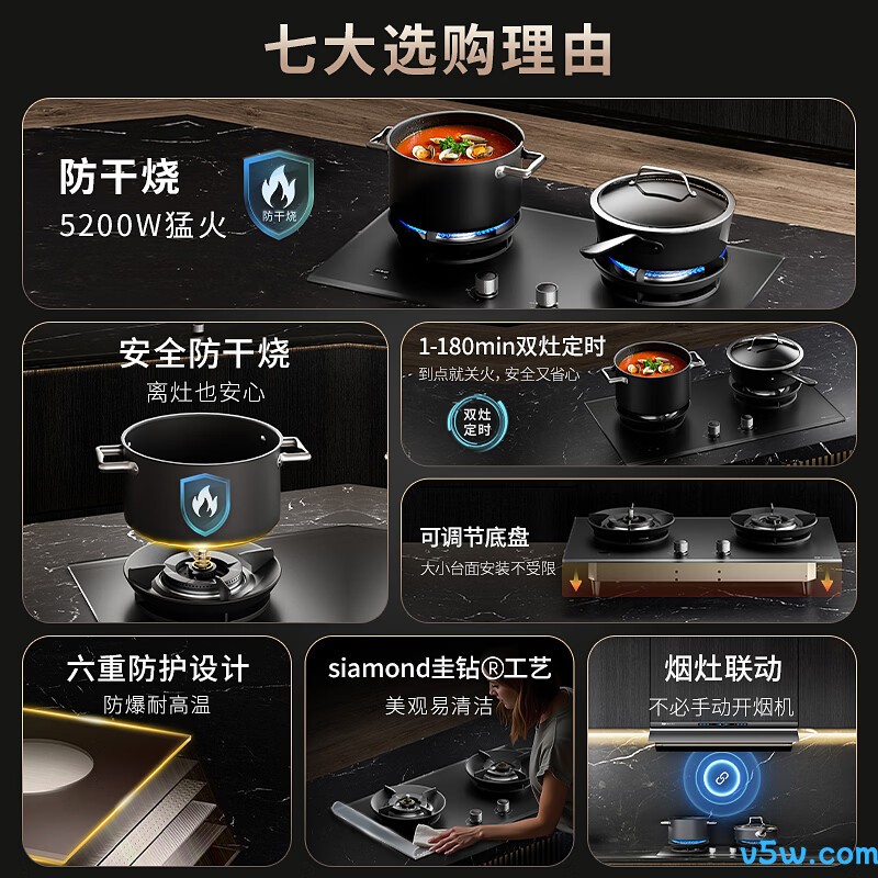 德普凯信JZT-01-D5PRO-T天然气灶然气灶图片