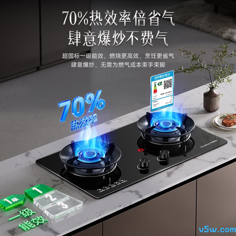 荣事达JZY-S51B液化气灶然气灶图片