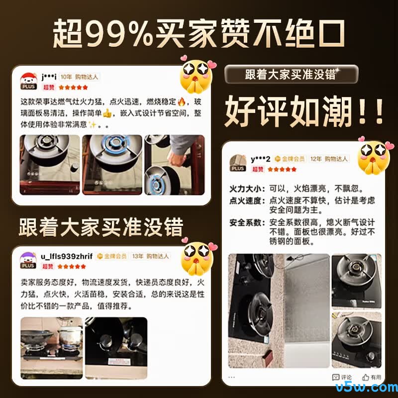 荣事达JZT-D51B液化气灶然气灶图片