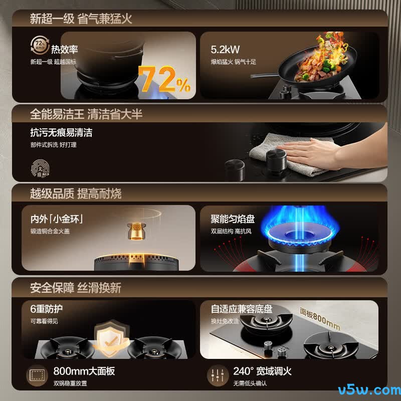 万和01-G9天然气灶然气灶图片