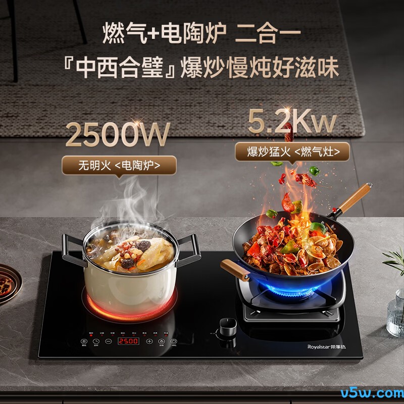 荣事达JZDT-25B1天然气灶然气灶图片