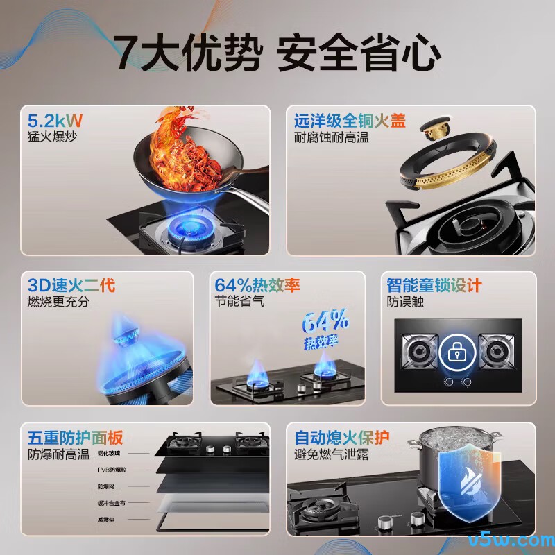 老板22B1A天然气灶然气灶图片
