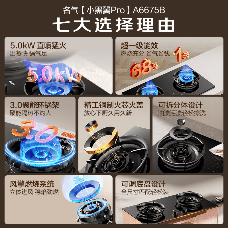 名气6675B液化气灶然气灶图片