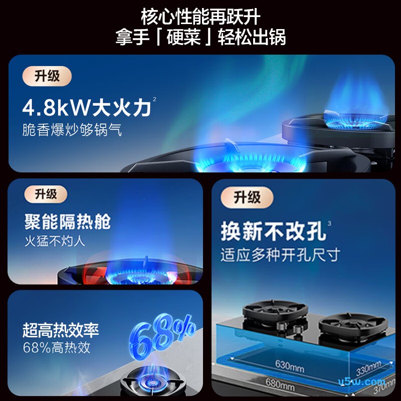 万和G6L50液化气灶然气灶图片