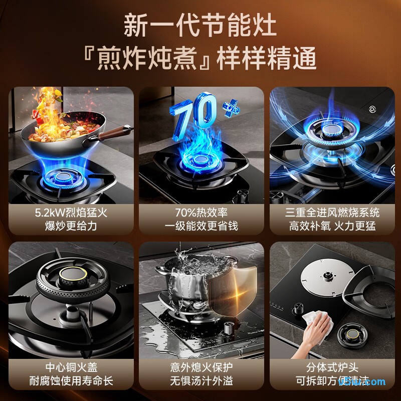 荣事达JZT-D52B天然气灶然气灶图片