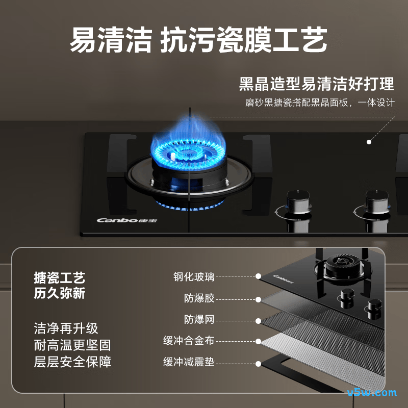 康宝QI21H液化气灶然气灶图片