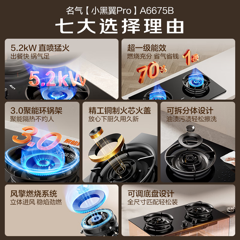 名气6675B天然气灶然气灶图片