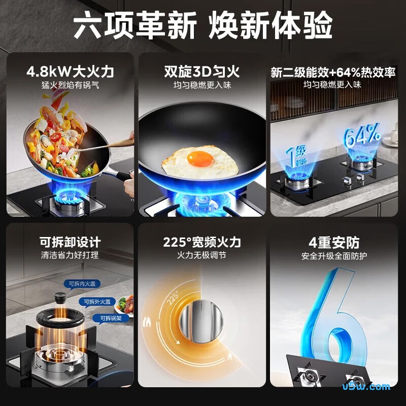美的JZT-Q217B-M天然气灶然气灶图片