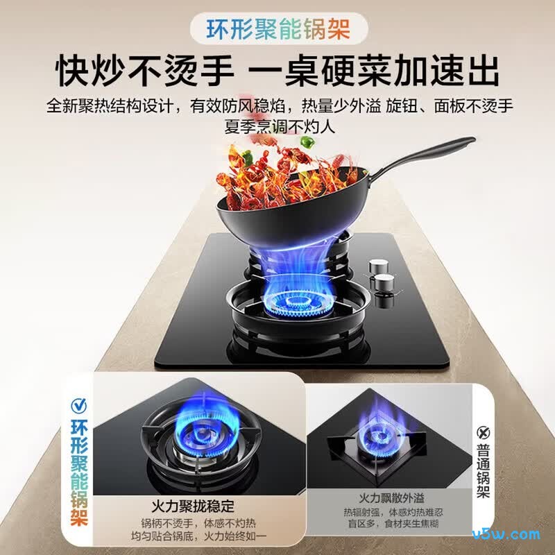 老板JZT-50B5A天然气灶然气灶图片