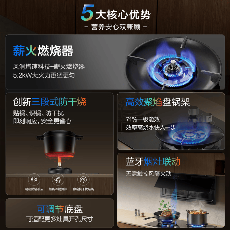老板JZT-57B9A-D2P天然气灶然气灶图片