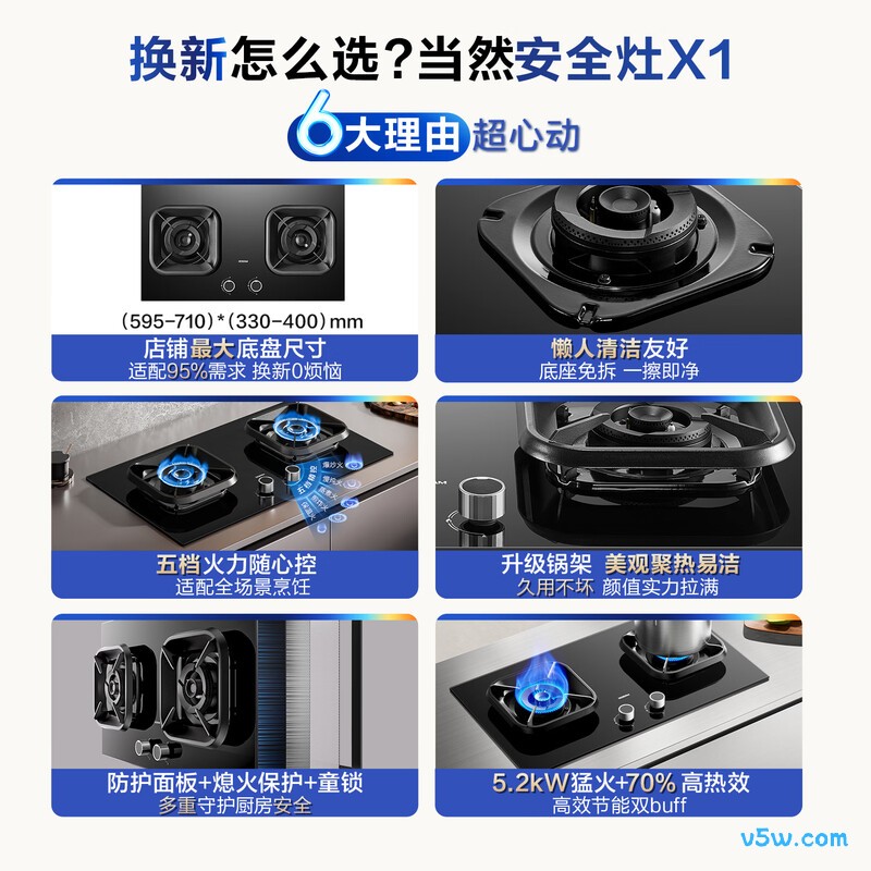老板JZT-5B0X1天然气灶然气灶图片