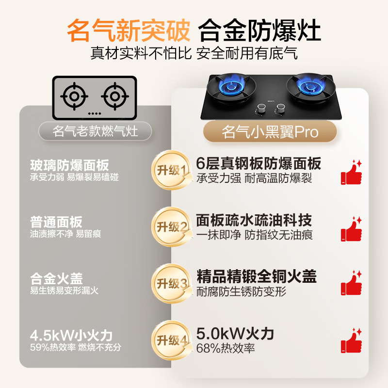 名气6310G液化气灶然气灶图片