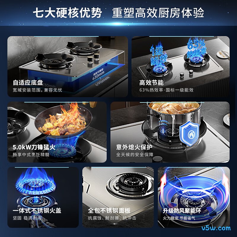 志高JZY-KN108A液化气灶然气灶图片