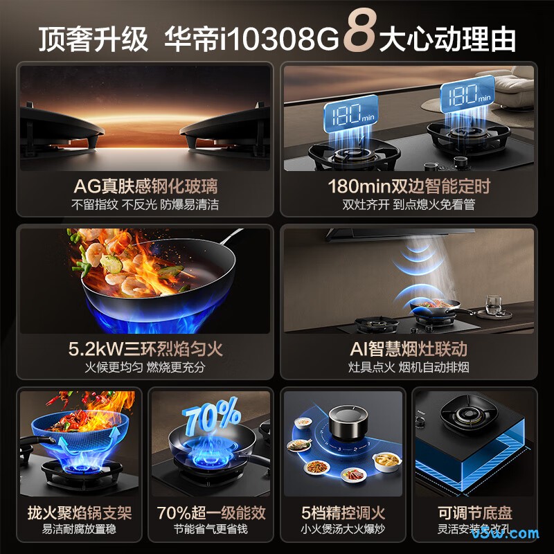 华帝i10308G天然气灶然气灶图片