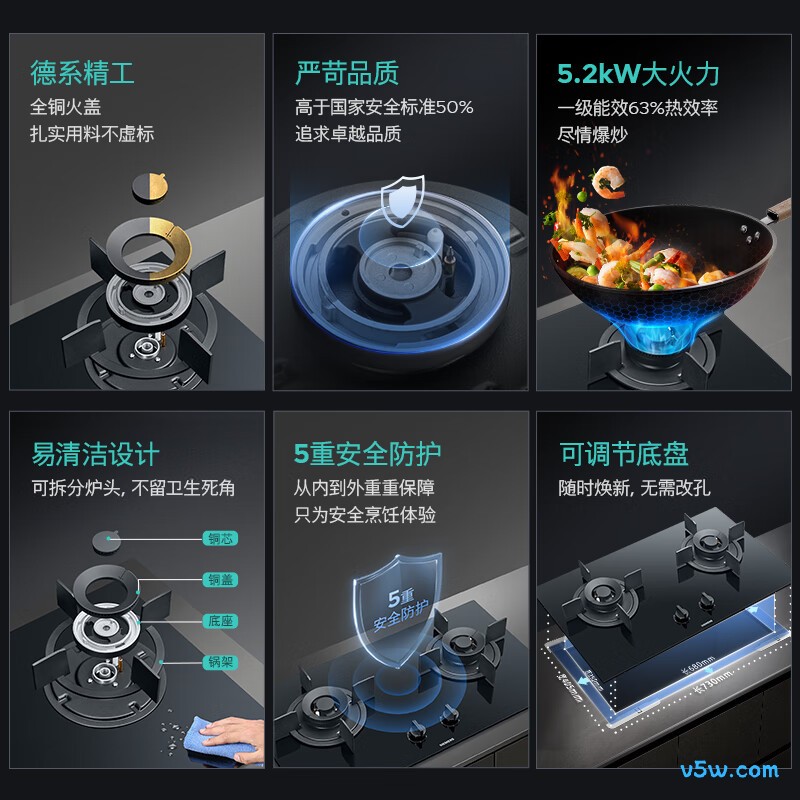 西门子ER72B3VBMP天然气灶然气灶图片
