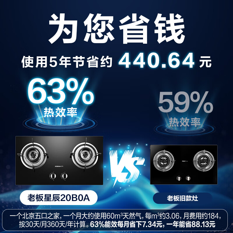 老板JZT-20B0A天然气灶然气灶图片