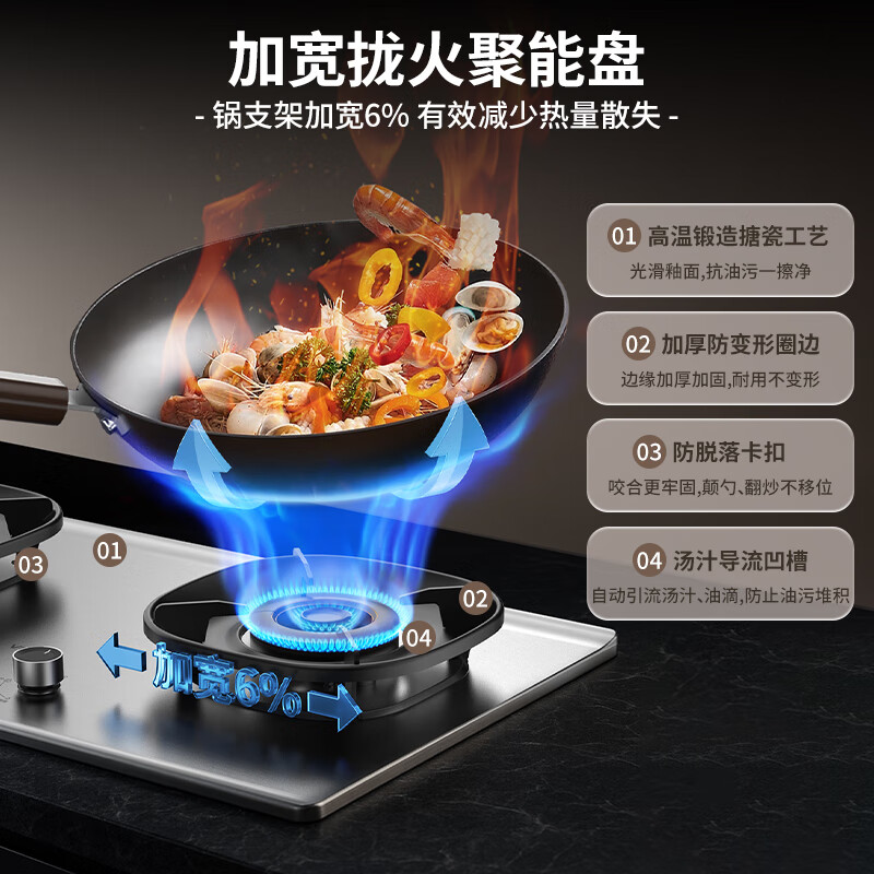 华帝i10308A天然气灶然气灶图片