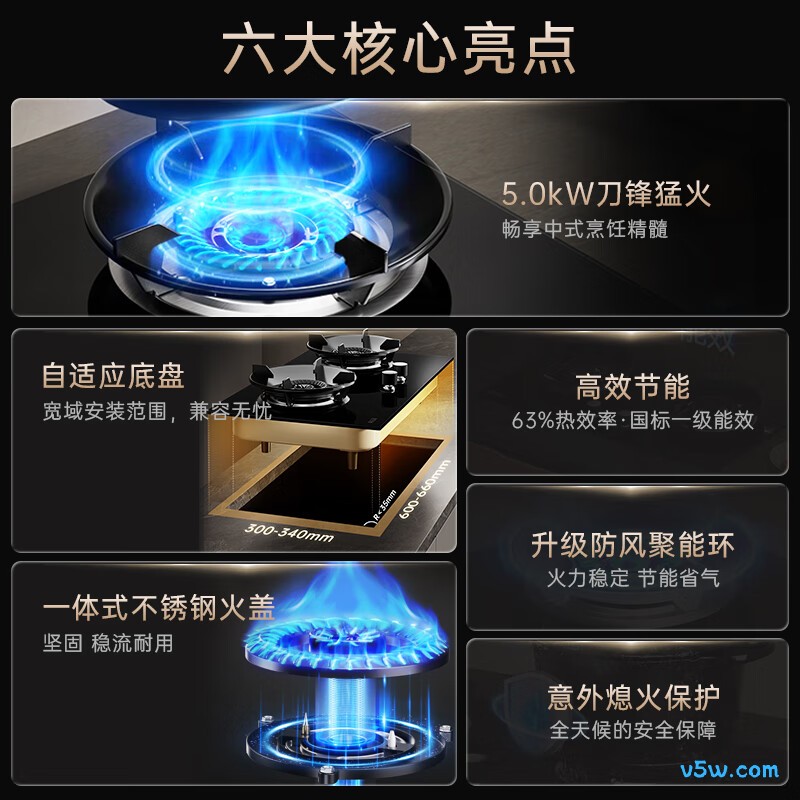 志高JZY-KN108液化气灶然气灶图片