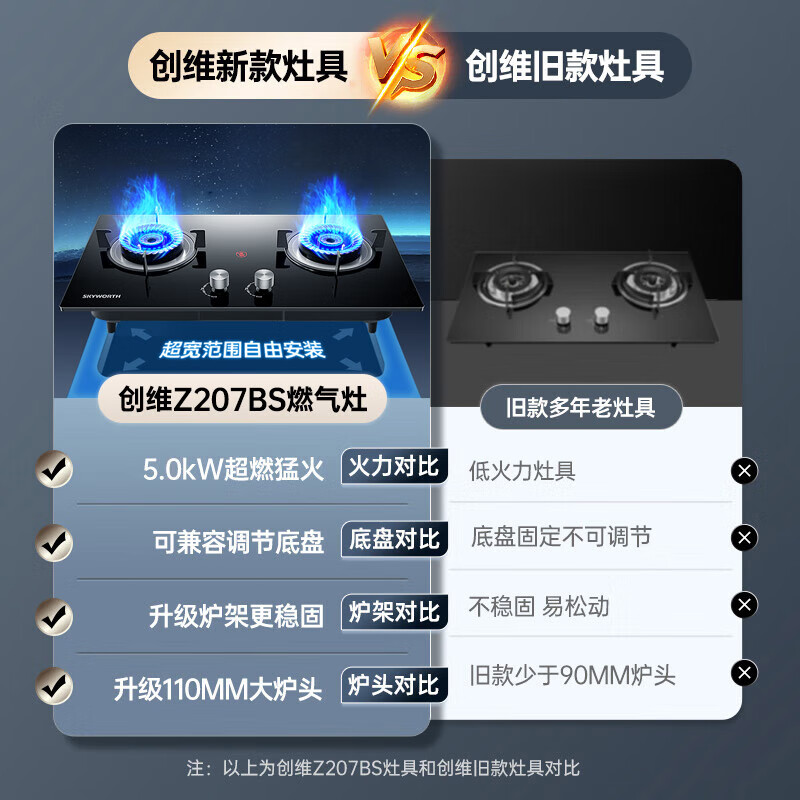 创维Z207BS液化气灶然气灶图片